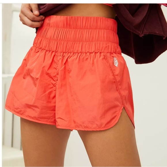 Free People Pants - Free People Shorts Free People Movement Shorts The Way Home Orange size Medium
